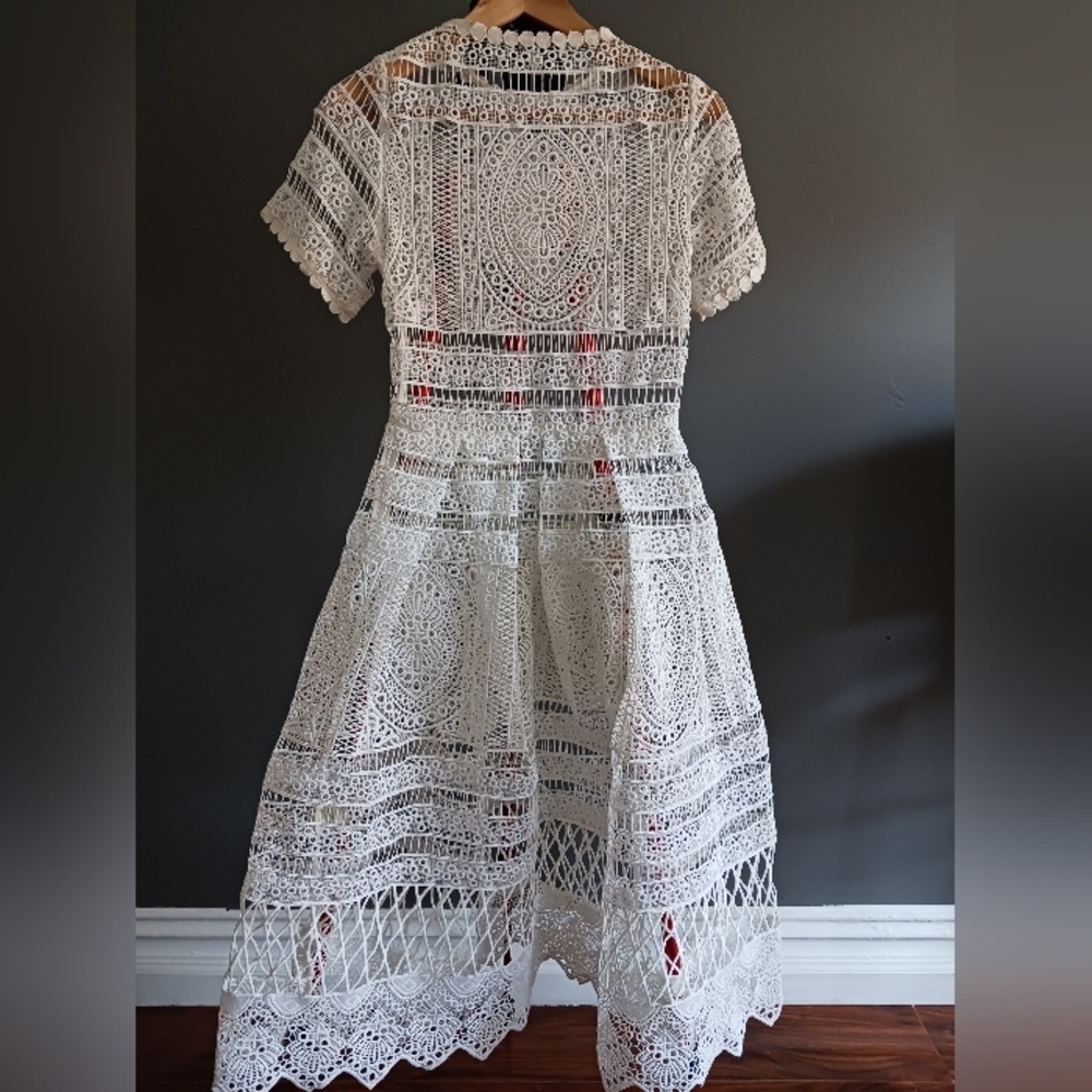 NWT ALEXIS ALANNA white Embroidery dress size XS - Picture 5 of 9